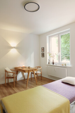 Behandlungsraum der Praxis Marei Cabot in Hamburg-Eimsbüttel